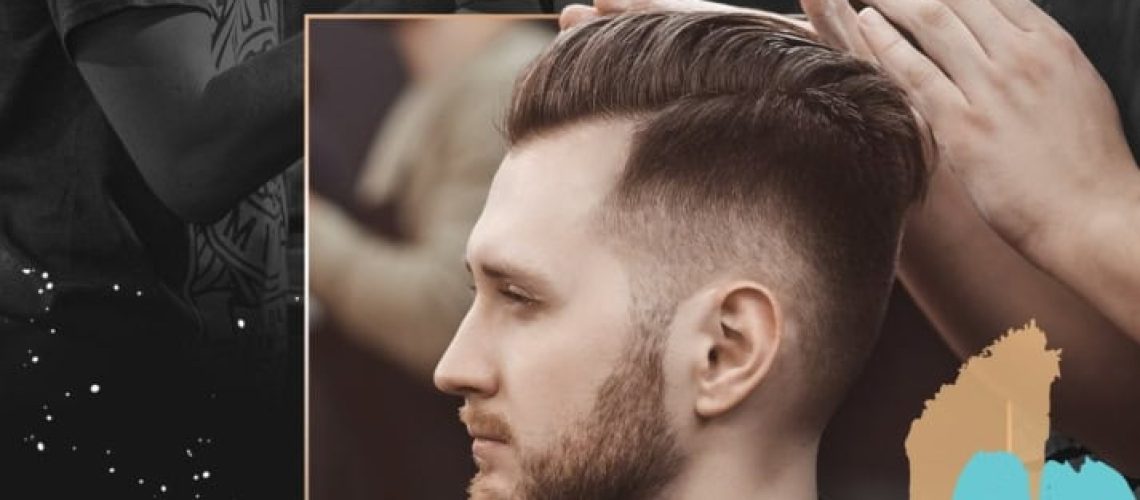 barber styling hair