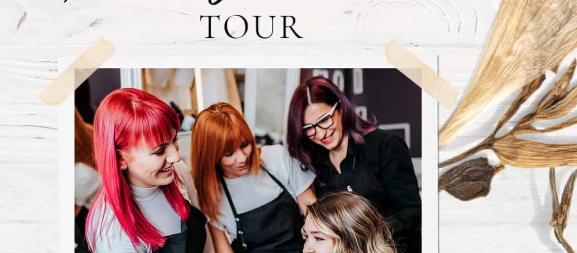 beauty school students